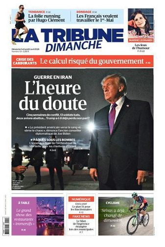 Jaquette de La Tribune Du Dimanche 5 Avril 2026 Fr.