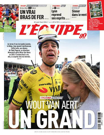Jaquette de Lequipe Du Lundi 13 Avril 2026 FR.