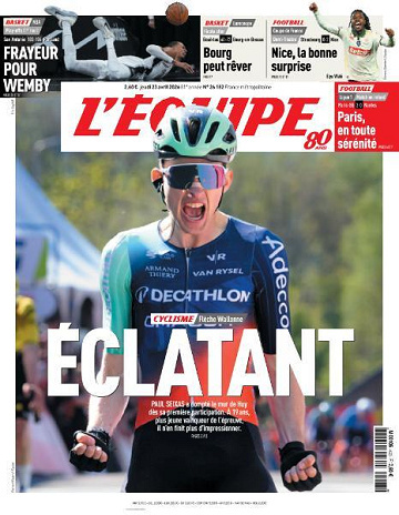 Jaquette de Lequipe du 23 Avril 2026 FR.
