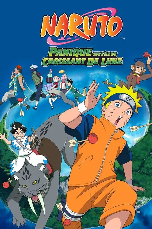 Jaquette de Naruto Le Film - Panique sur l'île au croissant de lune