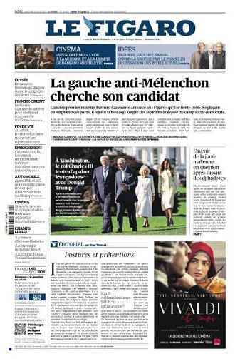 Jaquette de Le Figaro du 29 Avril FR.