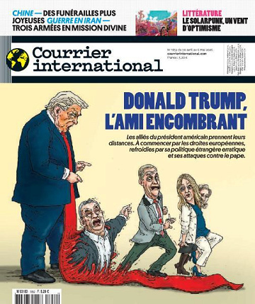 Jaquette de Courrier International N.1852 Du 30 Avril 2026 FR.