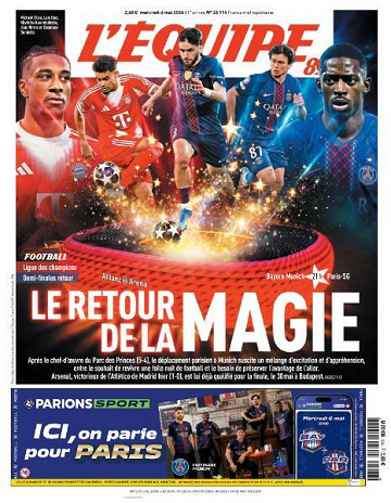 Jaquette de Lequipe du 6 Mai 2026 FR.