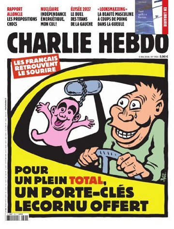 Jaquette de Charlie Hebdo Du 6 Mai 2026 FR.