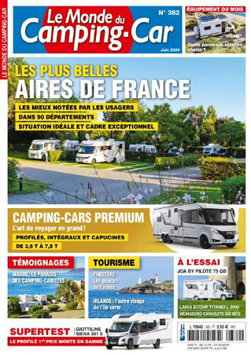Jaquette de Le Monde Du Camping Car N.382 Juin 2026 FR.