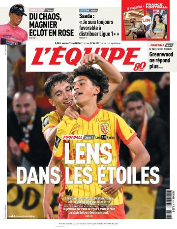 Jaquette de Lequipe du 9 Mai 2026 FR.