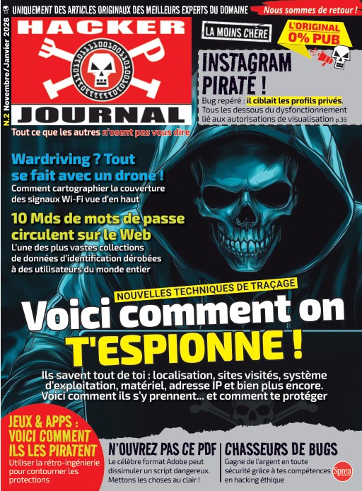 Jaquette de Hacker Journal N02 Novembre Janvier 2026 FR.