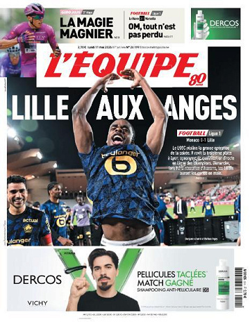 Jaquette de Lequipe du 11 Mai 2026 FR.