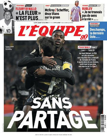 Jaquette de Lequipe du 14 Mai 2026 FR.