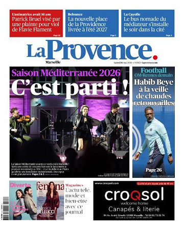 Jaquette de La Provence du 16 Mai 2026 FR.