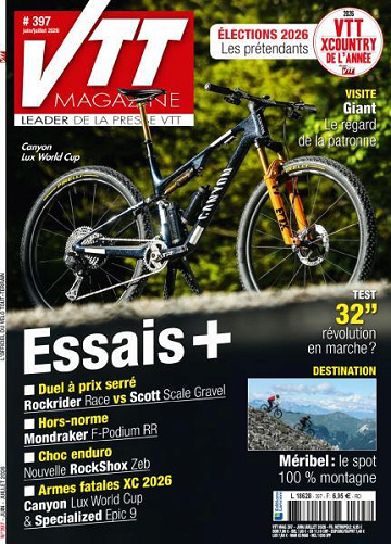Jaquette de VTT Magazine N.397 Juin Juillet 2026 FR.