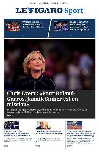 Jaquette de Le Figaro Sport du 19 Mai 2026 FR.