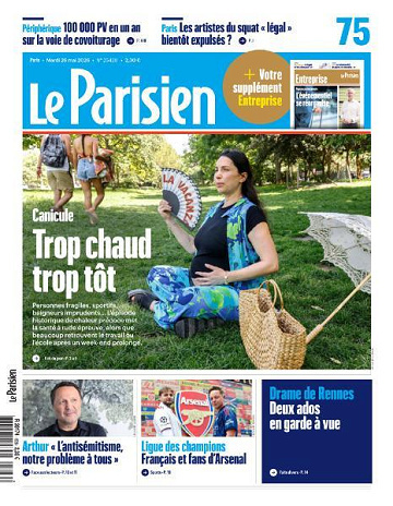 Jaquette de Le Parisien du 26 Mai 2026 FR.