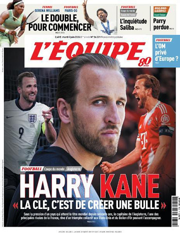 Jaquette de Lequipe du 02 Juin 2026 FR.