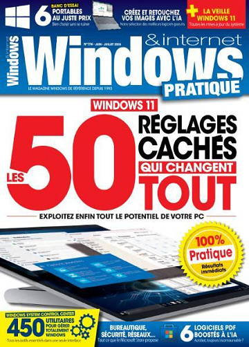 Jaquette de Windows et Internet Pratique N.174 Juin Juillet 2026 FR.