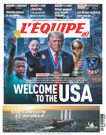 Jaquette de Lequipe Du 10 Juin 2026 FR.