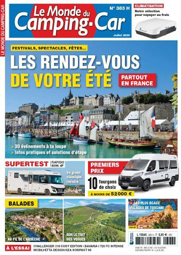 Jaquette de Le Monde Du Camping Car N.383 Juillet 2026 FR.