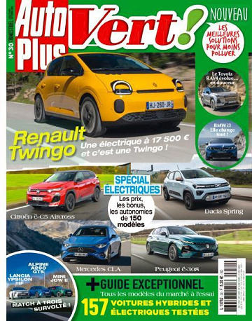 Jaquette de Auto Plus Vert N.30 Juillet Septembre 2026 FR.