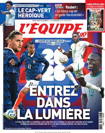 Jaquette de Lequipe Du 16 Juin 2026 FR.
