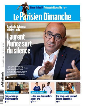 Jaquette de Le Parisien Du 28 Juin 2026 FR.
