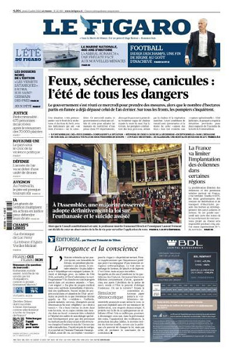 Jaquette de Le Figaro Du 16.07.2026 FR.