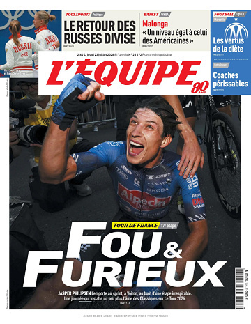 Jaquette de L.Equipe Du 23 Juillet 2026 FR.
