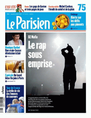 Jaquette de Le Parisien Aujourdhui En France Du 23.07.2026 FR.