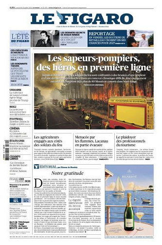 Jaquette de Le Figaro Du 29.07.2026 FR.