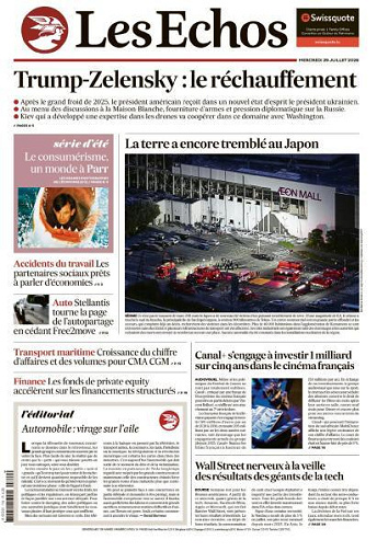 Jaquette de Les Echos Du 29.07.2026 FR.