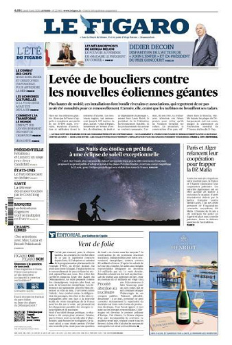 Jaquette de Le Figaro Du 06.08.2026 FR.