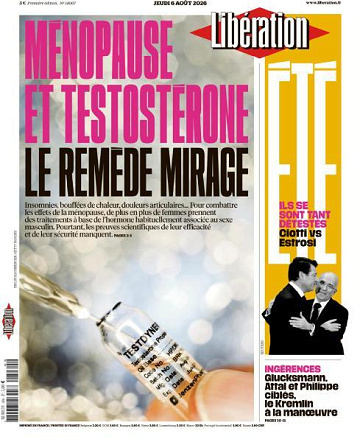 Jaquette de Liberation Du 06.08.2026 FR.