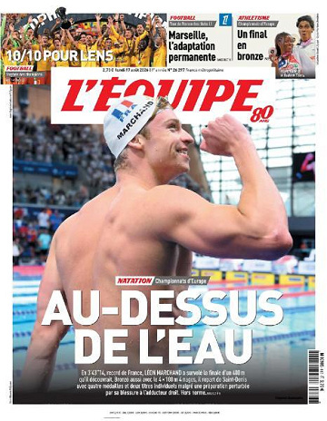Jaquette de L.Equipe Du 17 Aout 2026 FR.
