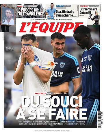 Jaquette de L.Equipe Du 07.09.2026 FR.