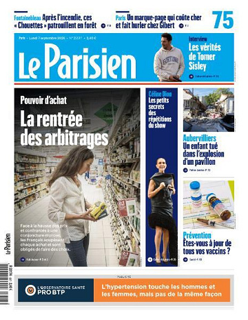 Jaquette de Le Parisien Du 07.09.2026 FR.