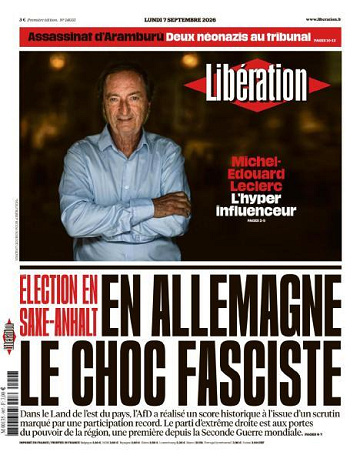 Jaquette de Liberation Du 07.09.2026 FR.
