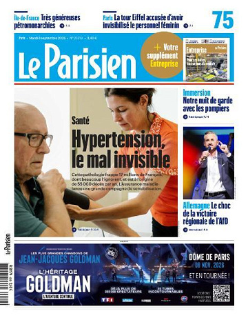Jaquette de Le Parisien Du 08.09.2026 FR.