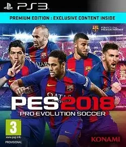 Jaquette de Pro Evolution Soccer 2018 PS3